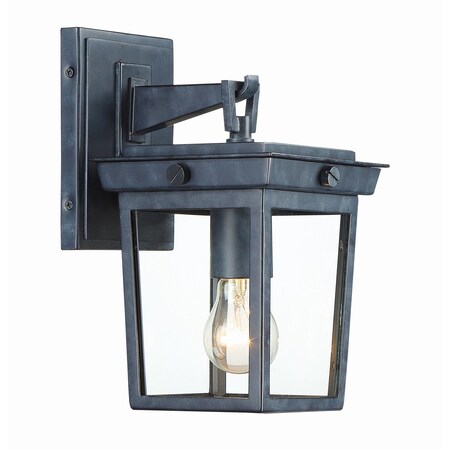 Crystorama Belmont 1 Light Graphite Outdoor Wall Mount BEL-A8061-GE